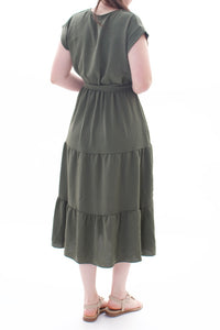 Midikleid mit V-Ausschnitt und Schleife ONESIZE