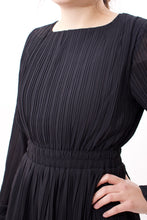 Laden Sie das Bild in den Galerie-Viewer, Elegantes Schwarzes Midikleid