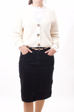 Laden Sie das Bild in den Galerie-Viewer, Kurz geschnittener Cardigan Beige ONESIZE