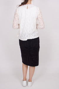 Midi Cordrock Damen Bleistiftrock