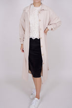 Laden Sie das Bild in den Galerie-Viewer, Cord Blusenkleid Midikleid Beige