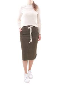 Sweatrock Midi Grün