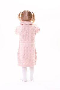 Strickkleid Rosa mit Schleife