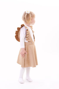 Rock mit Trägern Beige