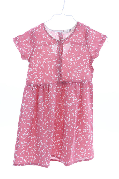 Kurzes Sommerkleid mit Blütenblätter Print für Mädels