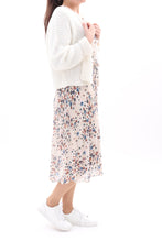 Laden Sie das Bild in den Galerie-Viewer, Kurzer Cardigan Strickjacke Weiß ONESIZE