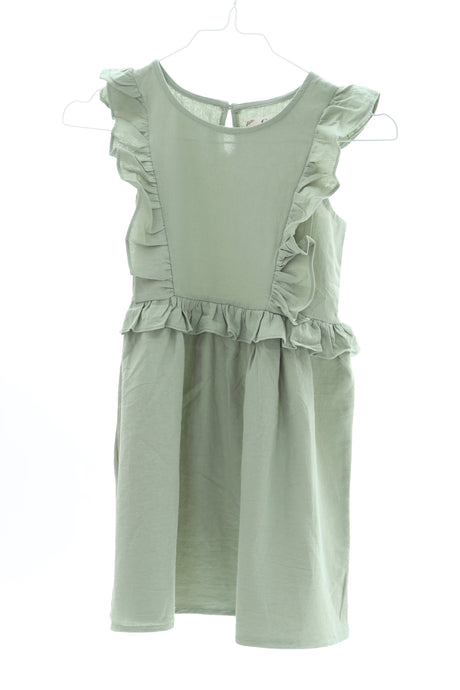 Kurzes Kleid mit Rüschen in Grün für Mädels
