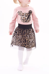 Zweiteiler Leopardenmuster
