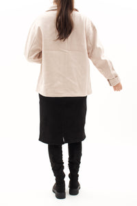 Hemdjacke Shacket Übergangsjacke Oversize
