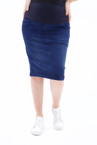 Umstandsrock Jeansrock Blau