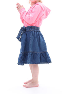 Mädchen Jeansrock Blau