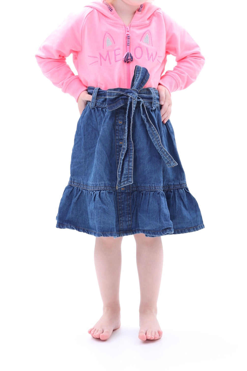Mädchen Jeansrock Blau