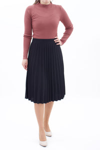 Rippenstrick Pullover Basic Altrosa