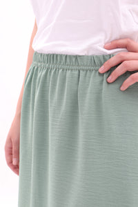 Maxirock Grün A-Linie mit Gummizug ONESIZE