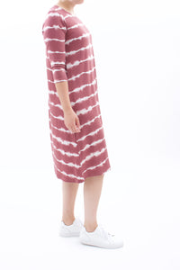 T-Shirt-Kleid gestreift