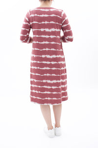 T-Shirt-Kleid gestreift