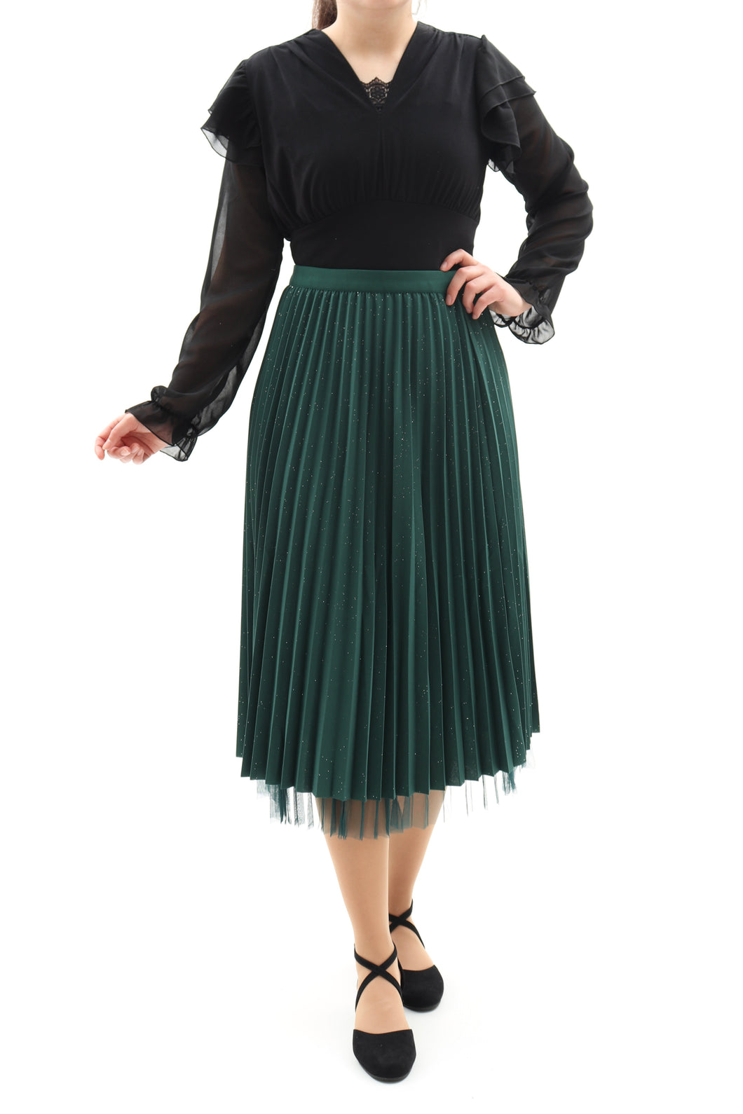 Festliche Bluse in Schwarz