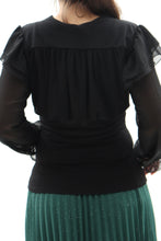 Laden Sie das Bild in den Galerie-Viewer, Festliche Bluse in Schwarz