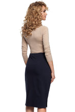 Laden Sie das Bild in den Galerie-Viewer, Eleganter Bleistiftrock Navy